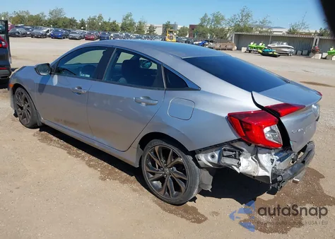 2020 Honda Civic Sport from USA, damaged, VIN 2HGFC2F84LH581255